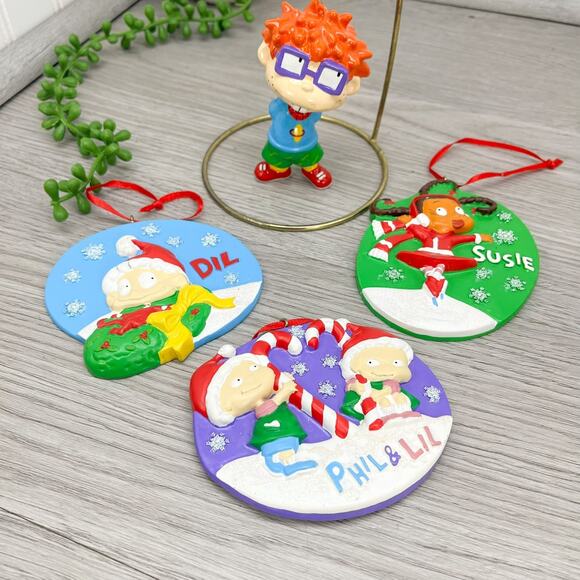 Lot of 4 Vintage Nickelodeon's Rugrats Collectible Ornaments Rugrats Figures - Picture 1 of 6